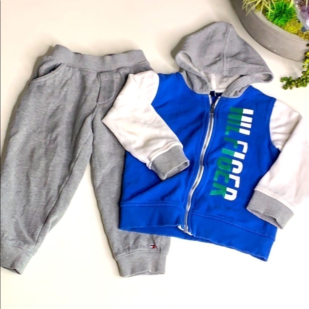 Tommy Hilfiger toddler hooded cotton sweatsuit 3T boys tracksuit